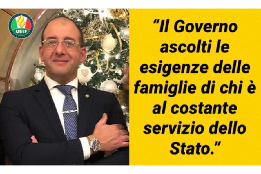 Il Governo ascolti le esigenze delle famiglie di chi è al costante servizio dello Stato. Il Governo ascolti le esigenze delle famiglie di chi è al costante servizio dello Stato.