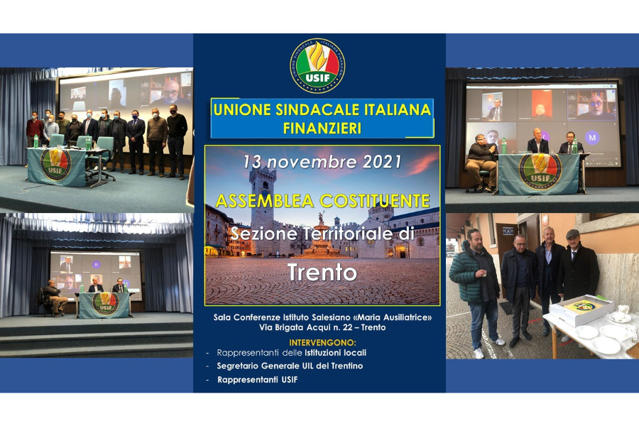 Costituzione della Sezione Territoriale di Trento Costituzione della Sezione Territoriale di Trento