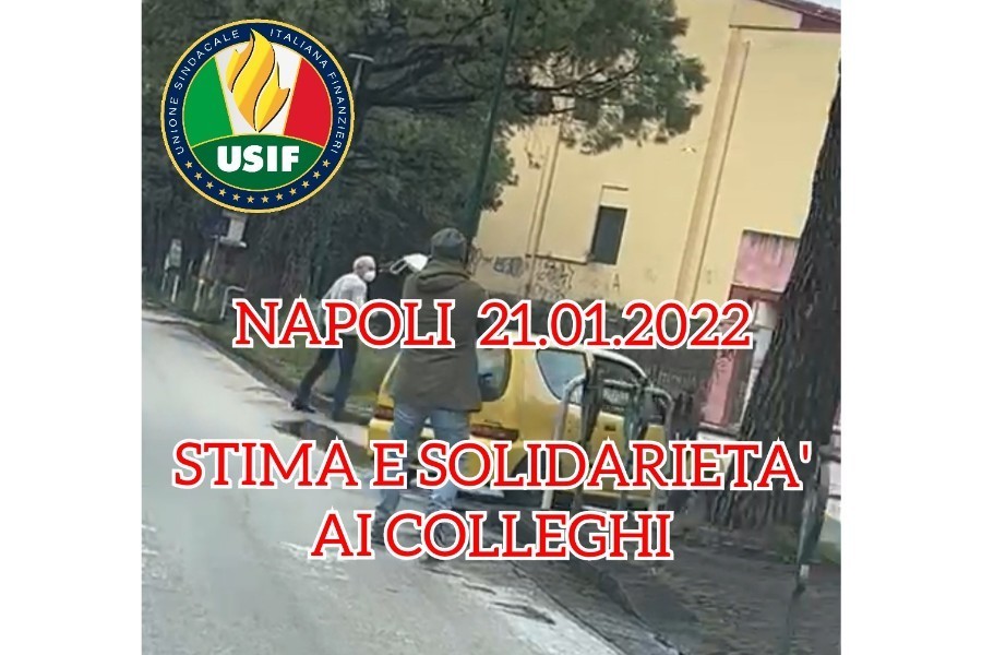 Napoli: profonda stima e solidarietà ai colleghi minacciati da immigrato