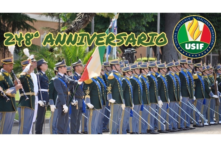 GUARDIA DI FINANZA, USIF: “AUGURI AL CORPO PER 248 ANNI DI ATTIVITA'” GUARDIA DI FINANZA, USIF: “AUGURI AL CORPO PER 248 ANNI DI ATTIVITA'”