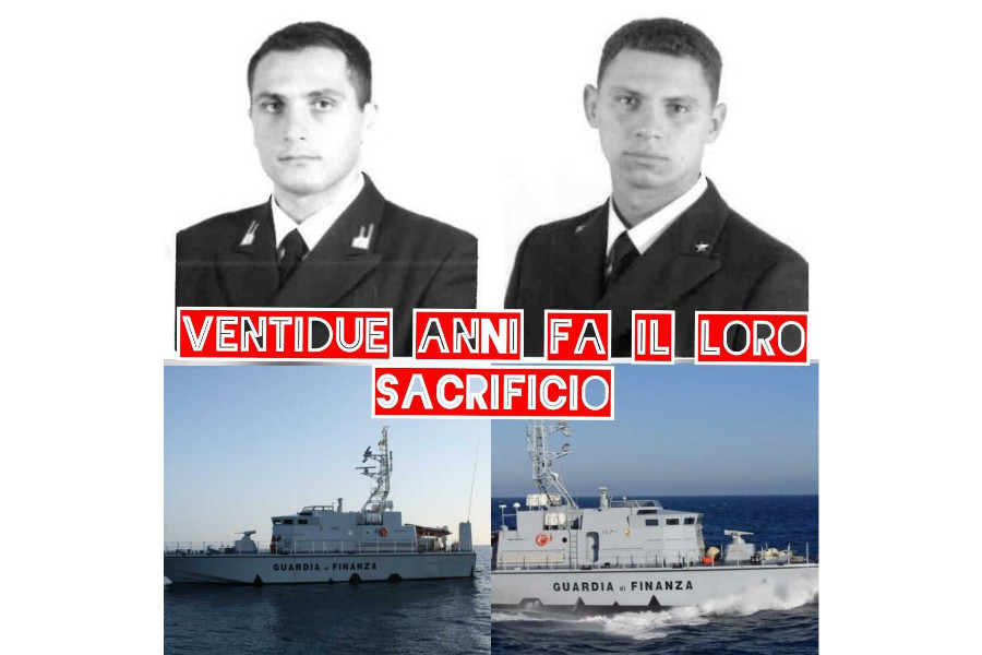 VENTIDUE ANNI FA IL LORO SACRIFICIO. USIF: IL RICORDO DEI FINANZIERI MARE VENTIDUE ANNI FA IL LORO SACRIFICIO. USIF: IL RICORDO DEI FINANZIERI MARE