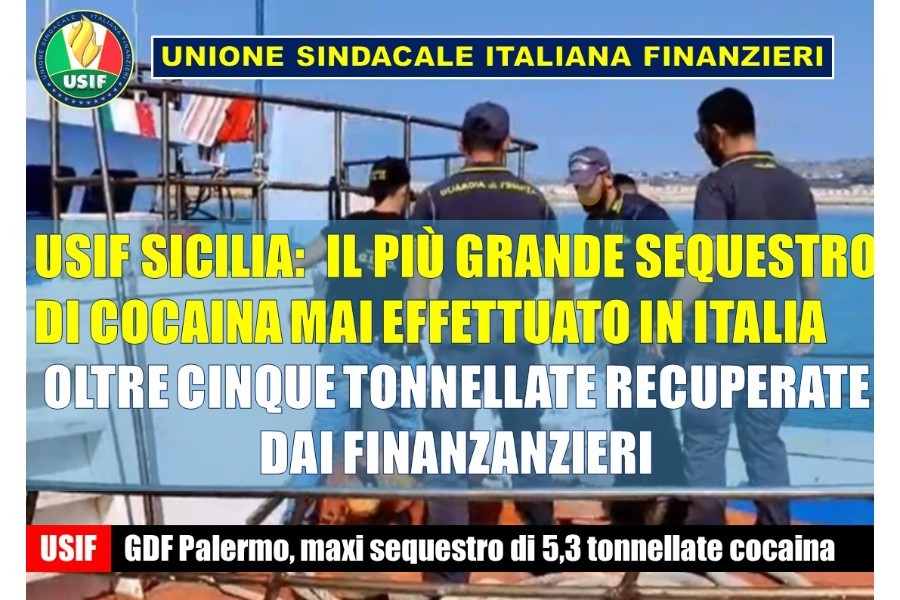 SICILIA, USIF: SEQUESTRO DI OLTRE 5 TONNELLATE DI COCAINA, FRUTTO DEL LAVORO COSTANTE DEI COLLEGHI SICILIA, USIF: SEQUESTRO DI OLTRE 5 TONNELLATE DI COCAINA, FRUTTO DEL LAVORO COSTANTE DEI COLLEGHI