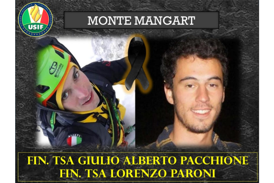 MANGART, USIF: CORDOGLIO PER SCOMPARSA COLLEGHI