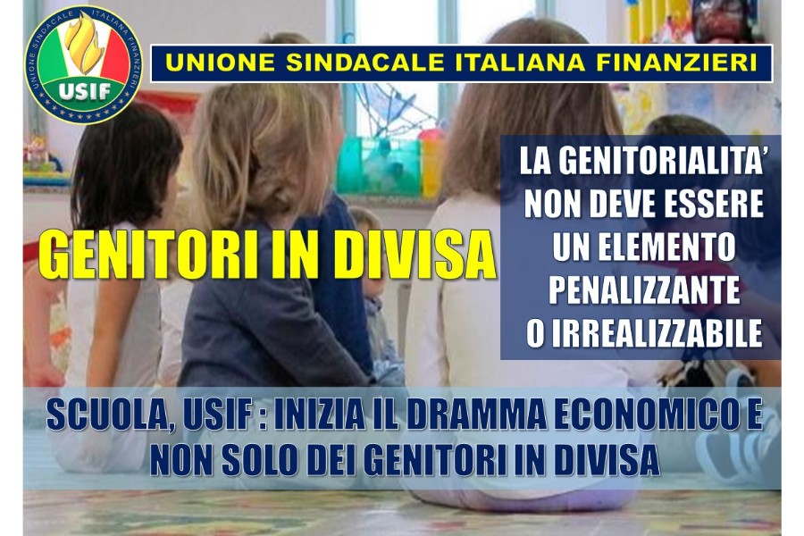 SCUOLA, USIF: INIZIA IL DRAMMA ECONOMICO E NON SOLO DEI GENITORI IN DIVISA SCUOLA, USIF: INIZIA IL DRAMMA ECONOMICO E NON SOLO DEI GENITORI IN DIVISA