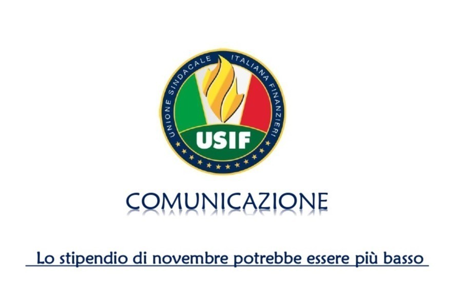 LO STIPENDIO DI NOV 2019 POTREBBE ESSERE PIU' BASSO