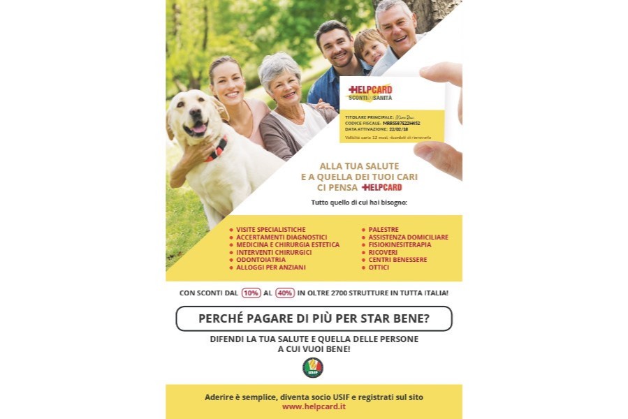 Help Card Sanità - Scontistica dedicata per USIF